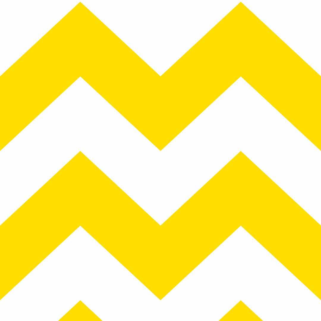 White and yellow chevron wallpaper - Dekoori image 1