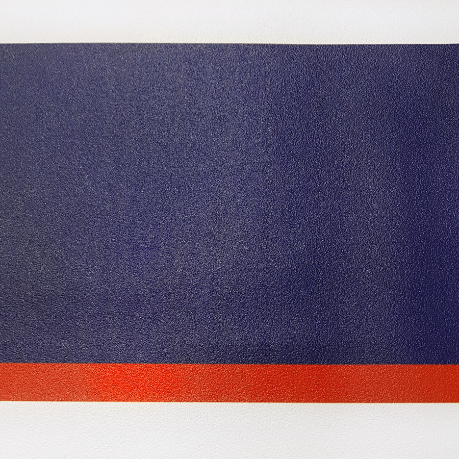 Nautical wallpaper with white-navy blue-red (18-20-2 cm) horizontal stripes - Dekoori image 2