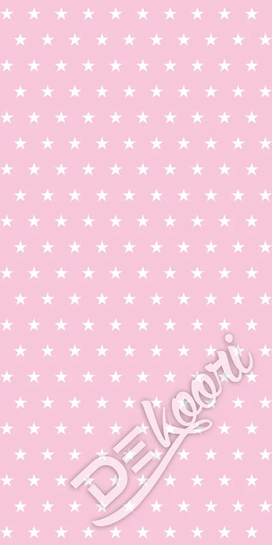 Pink and white 5 cm stars wallpaper