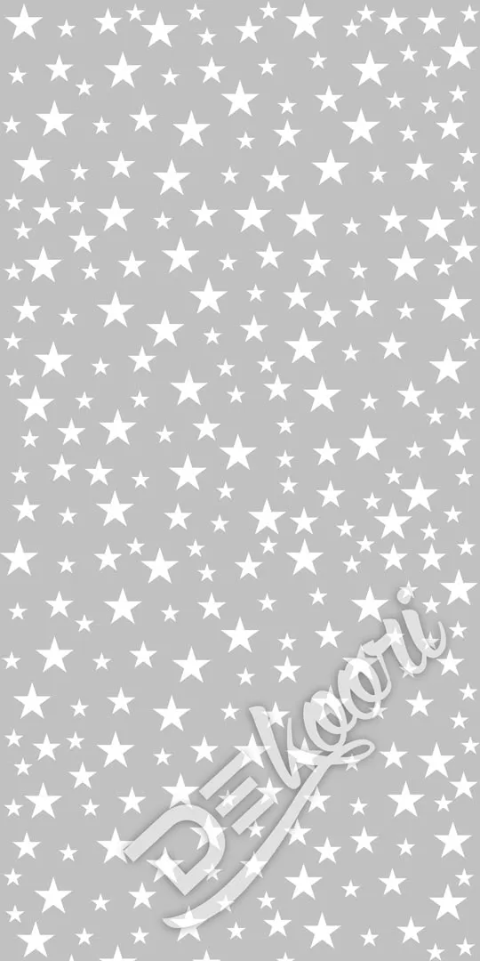 Grey wallpaper with white 468 cm stars