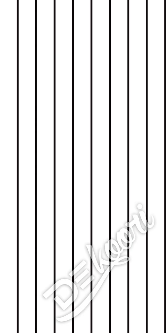 White and black vertical striped wallpaper (vertical stripes1 cm)