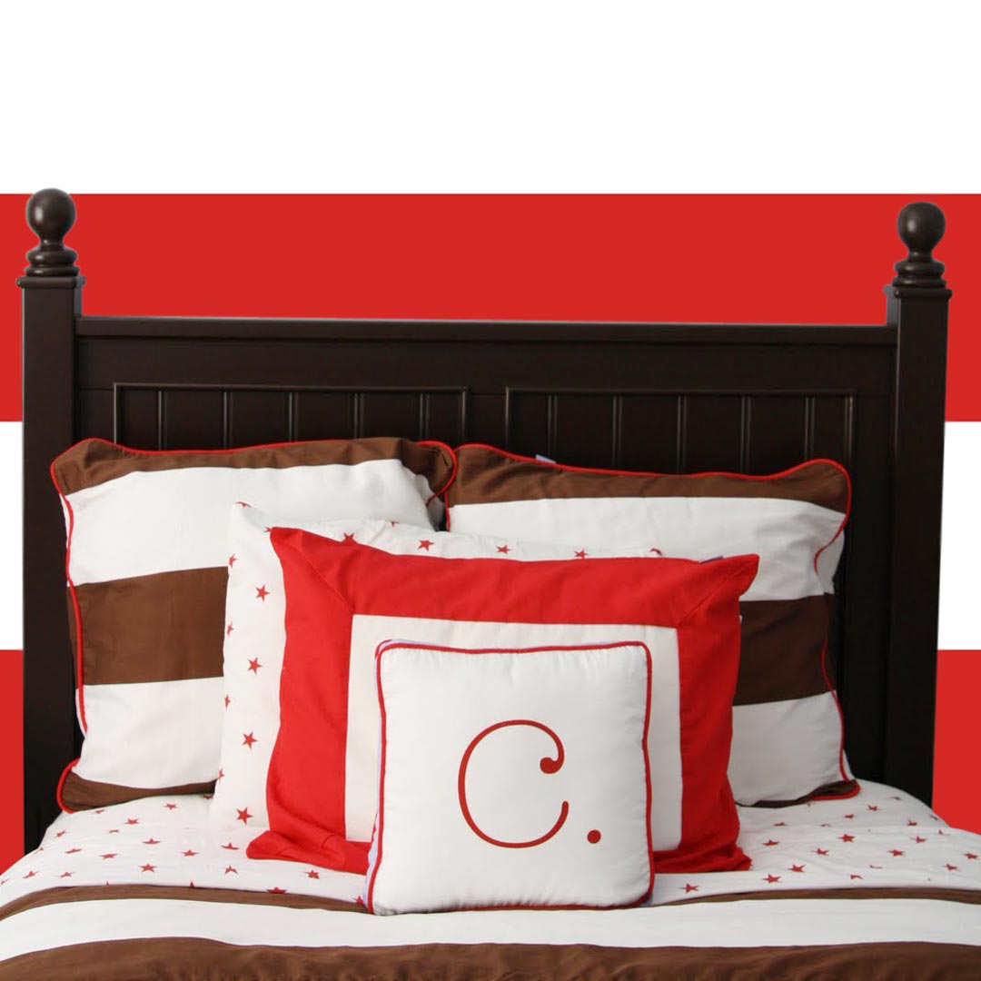 White and red horizontal striped wallpaper - Dekoori image 2