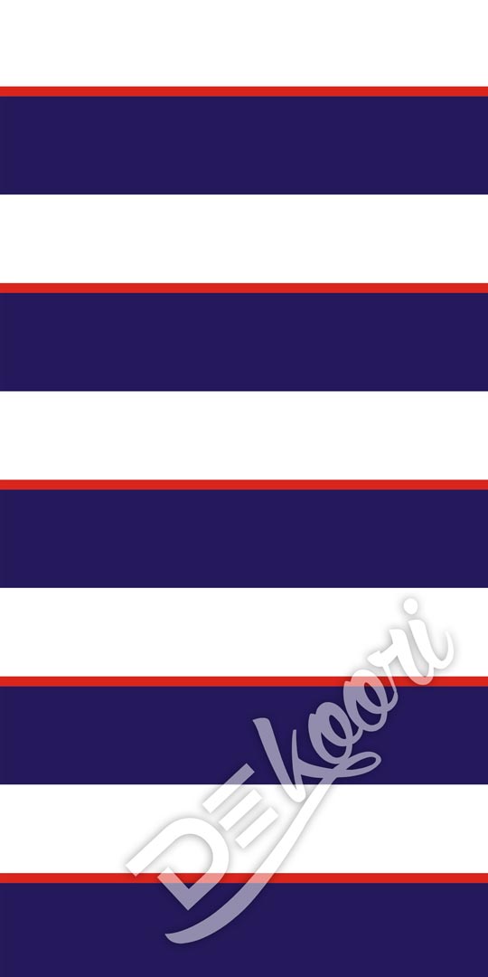 Nautical wallpaper with white-navy blue-red (18-20-2 cm) horizontal stripes - Dekoori image 3