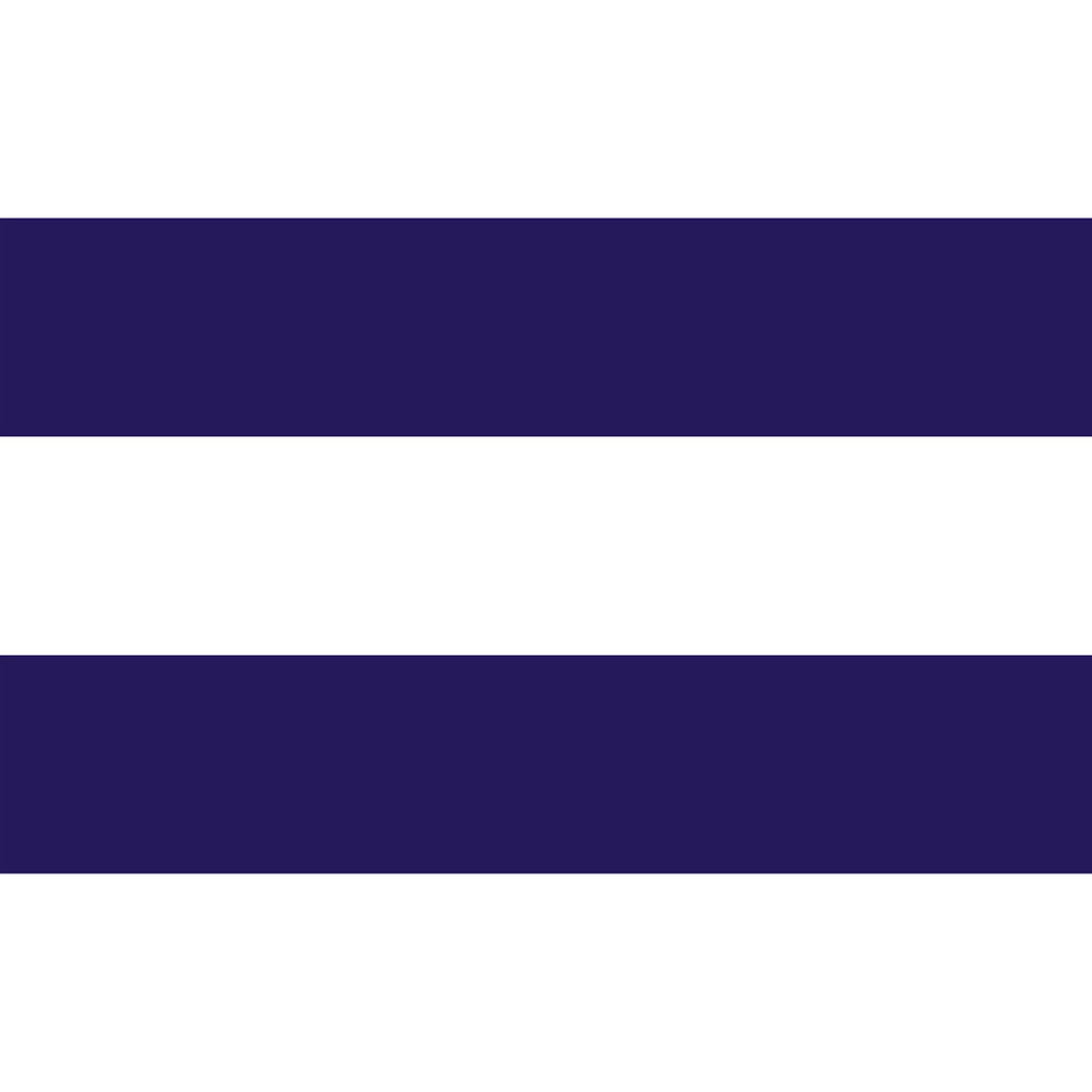 White and navy blue nautical marine horizontal striped wallpaper - Dekoori image 1