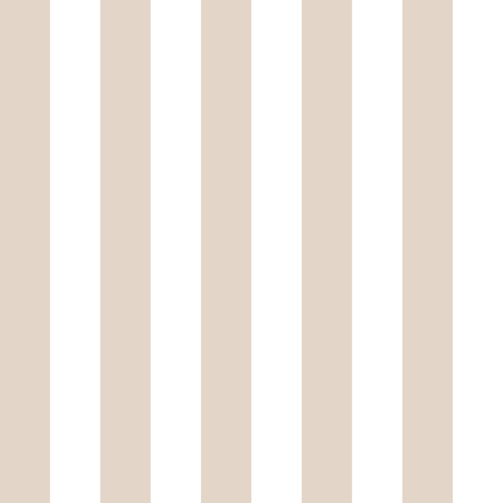 White and beige vertical striped wallpaper - Dekoori image 1