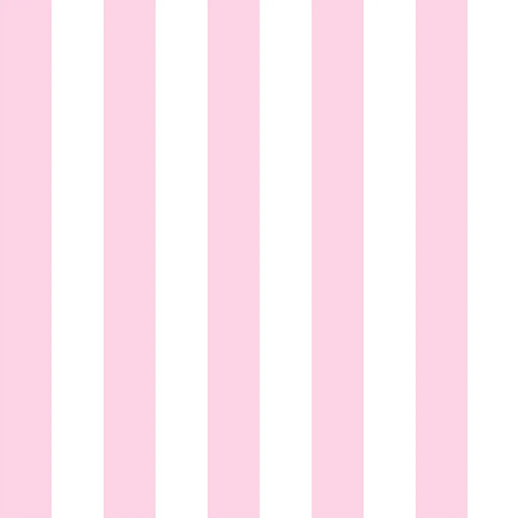 Pink and White Vertical Striped Light Wallpaper