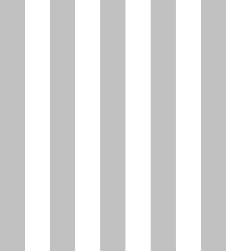 White and grey vertical striped wallpaper - Dekoori image 1