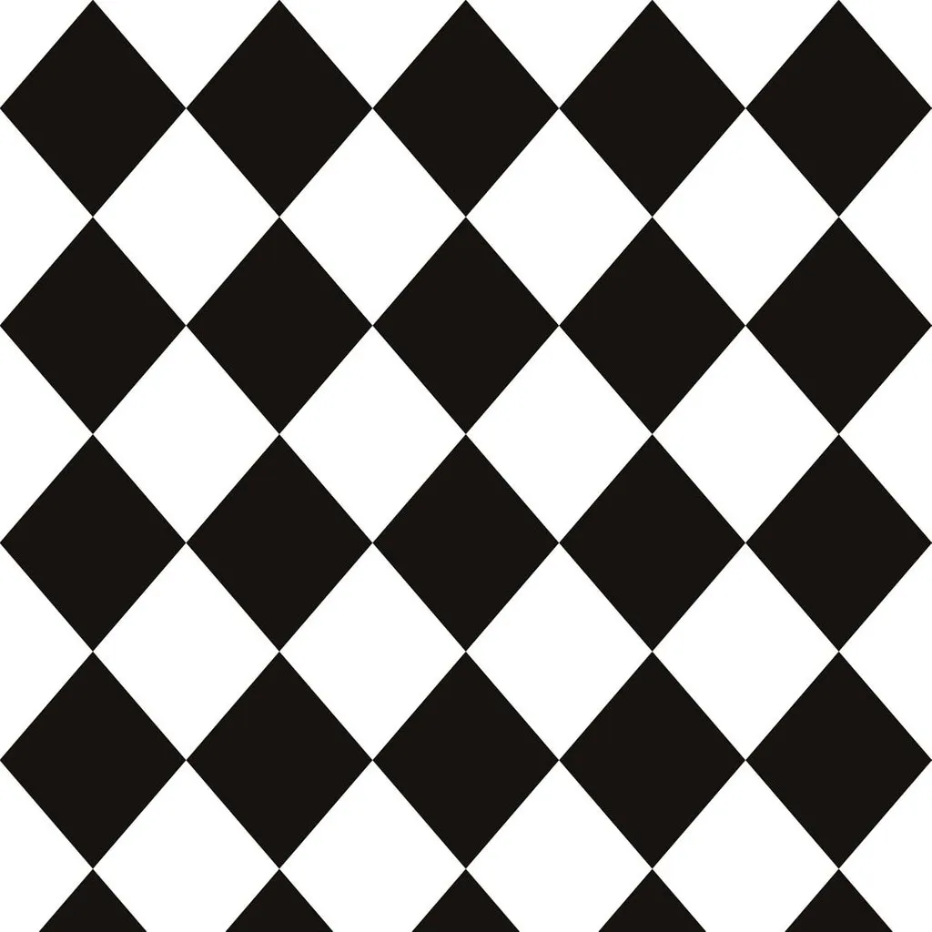 White and Black Harlequin Geometric Wallpaper White and Black Harlequin Geometric Wallpaper