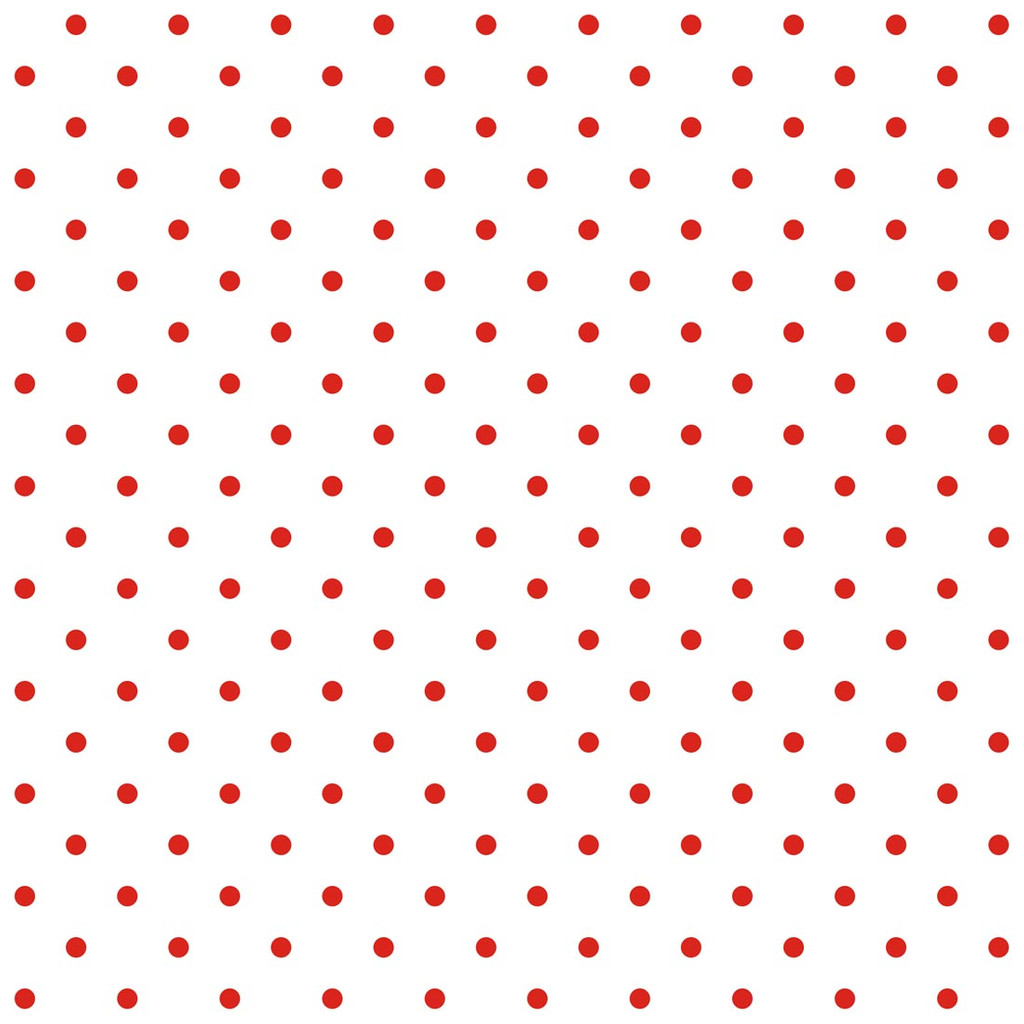 White and Mini 2 cm Red Dots Wallpaper