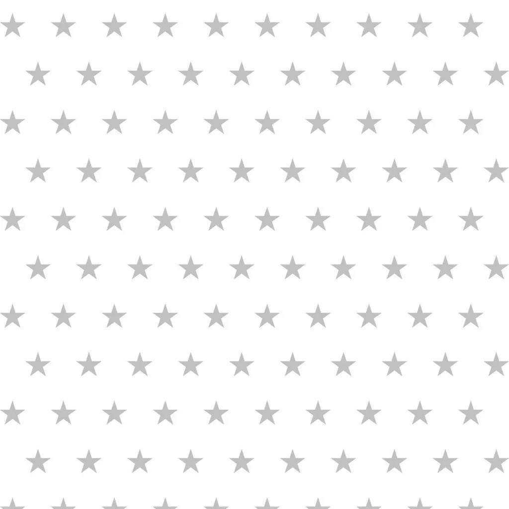 White and Grey 5 cm Stars Wallpaper