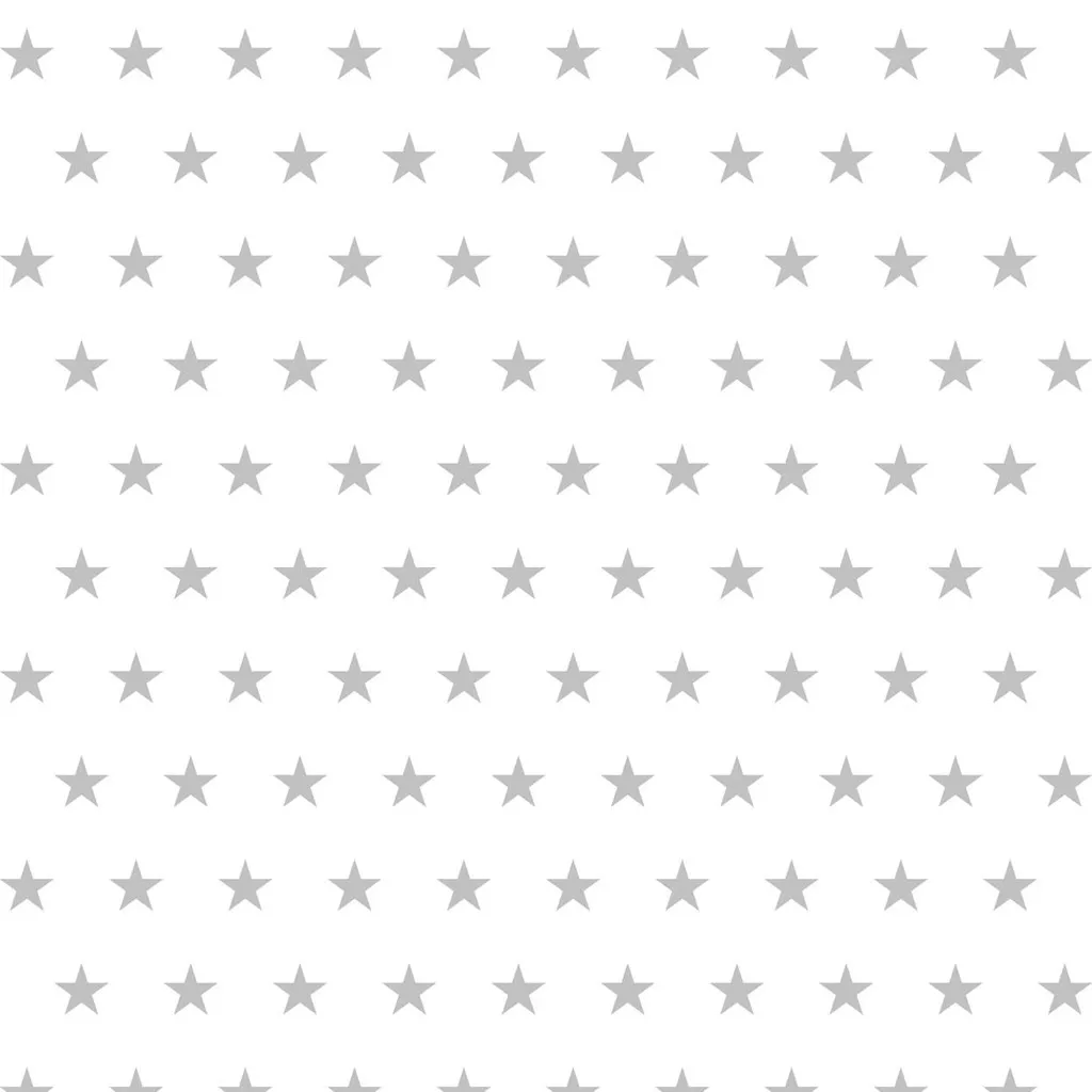 White and Grey 5 cm Stars Wallpaper White and Grey 5 cm Stars Wallpaper