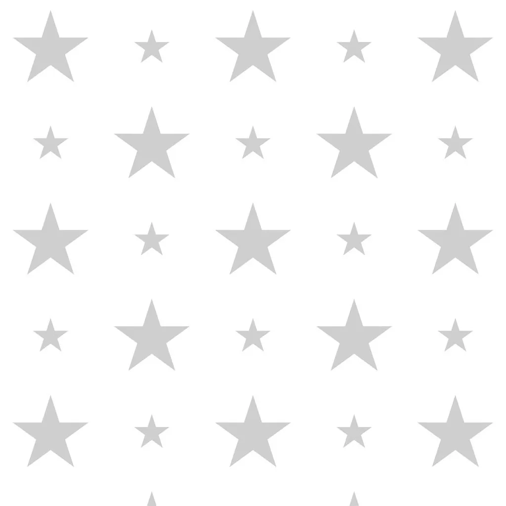 White and Grey 15 and 7 cm Stars Wallpaper White and Grey 15 and 7 cm Stars Wallpaper