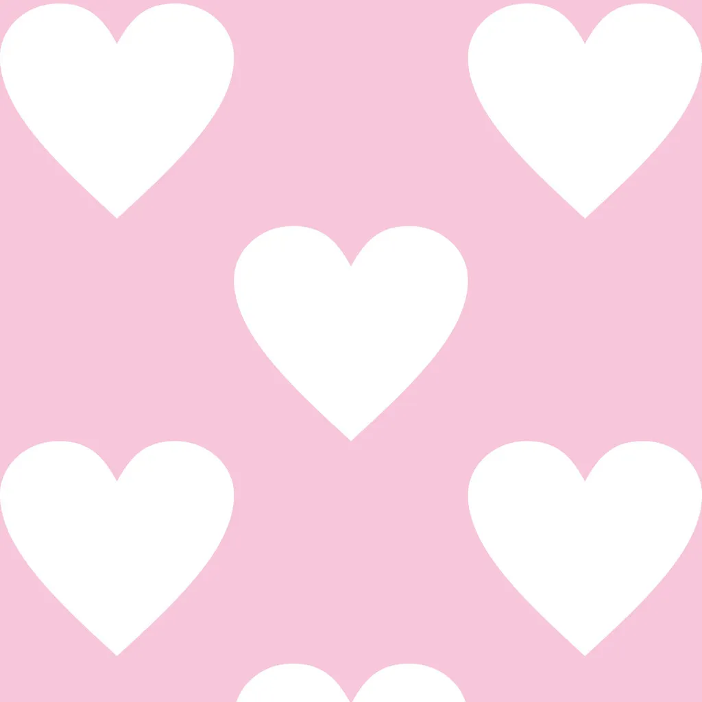 Pink and white big 33 cm hearts wallpaper