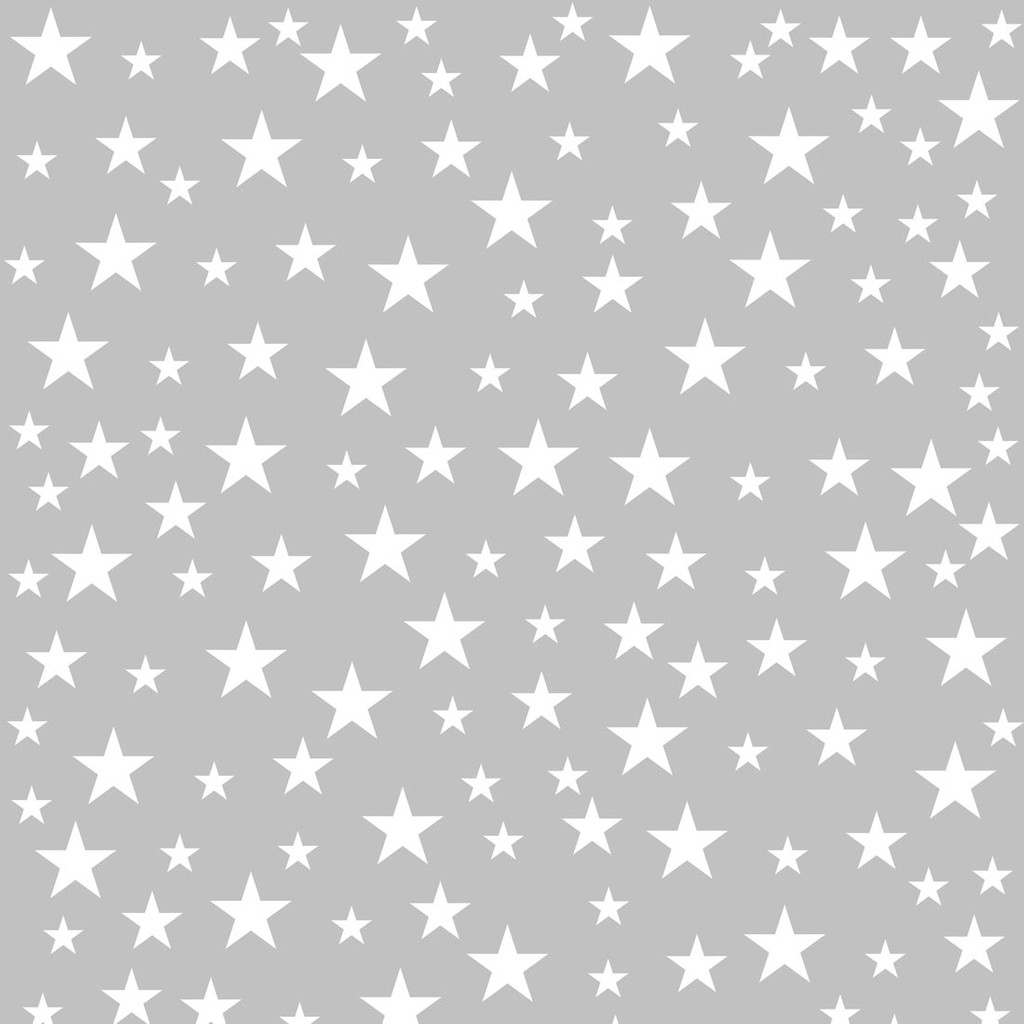 Grey wallpaper with white 468 cm stars