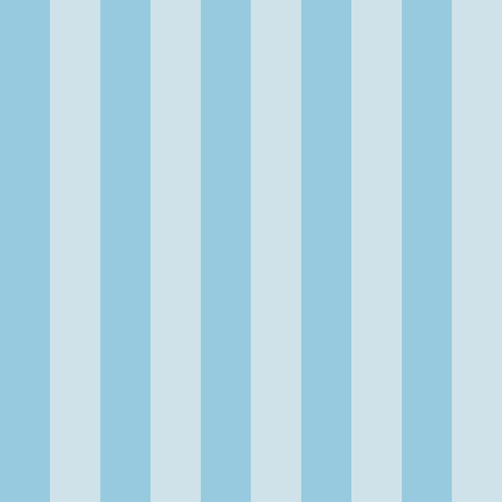 Blue vertical striped wallpaper for children's/boy's room - Dekoori image 1