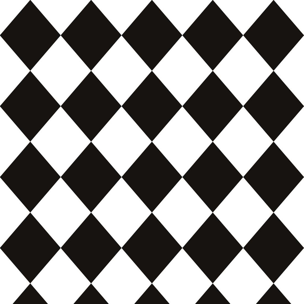 White and black harlequin wallpaper - Dekoori image 1