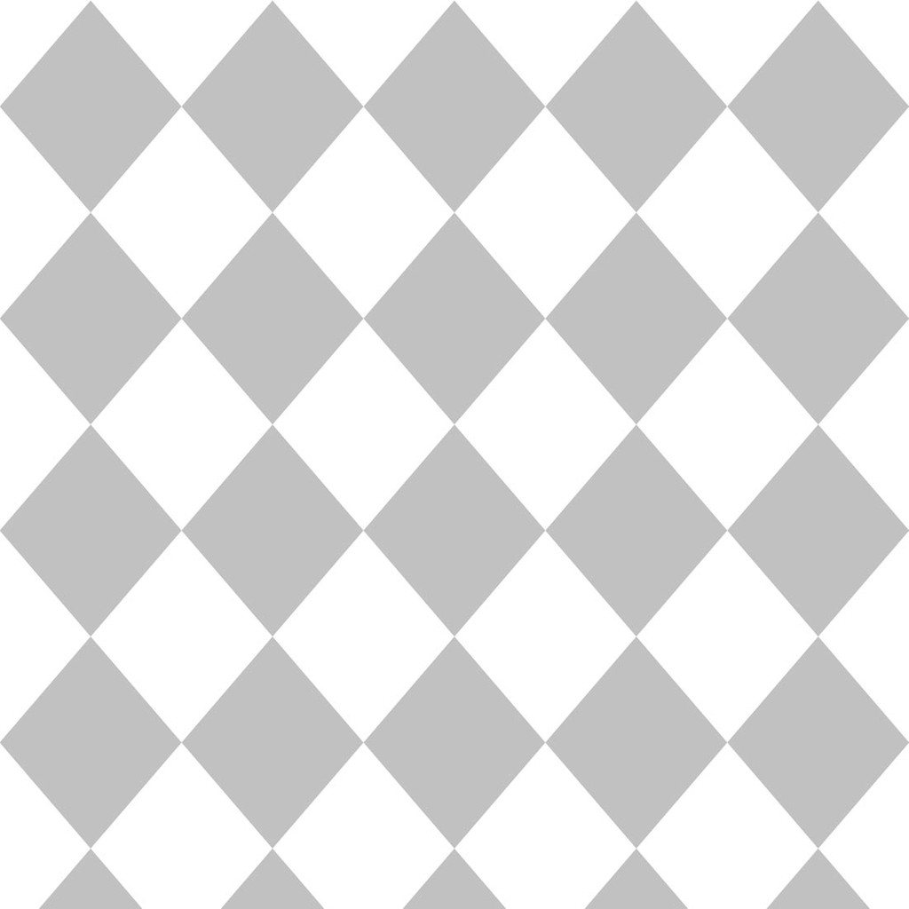 White and grey harlequin wallpaper - Dekoori image 1