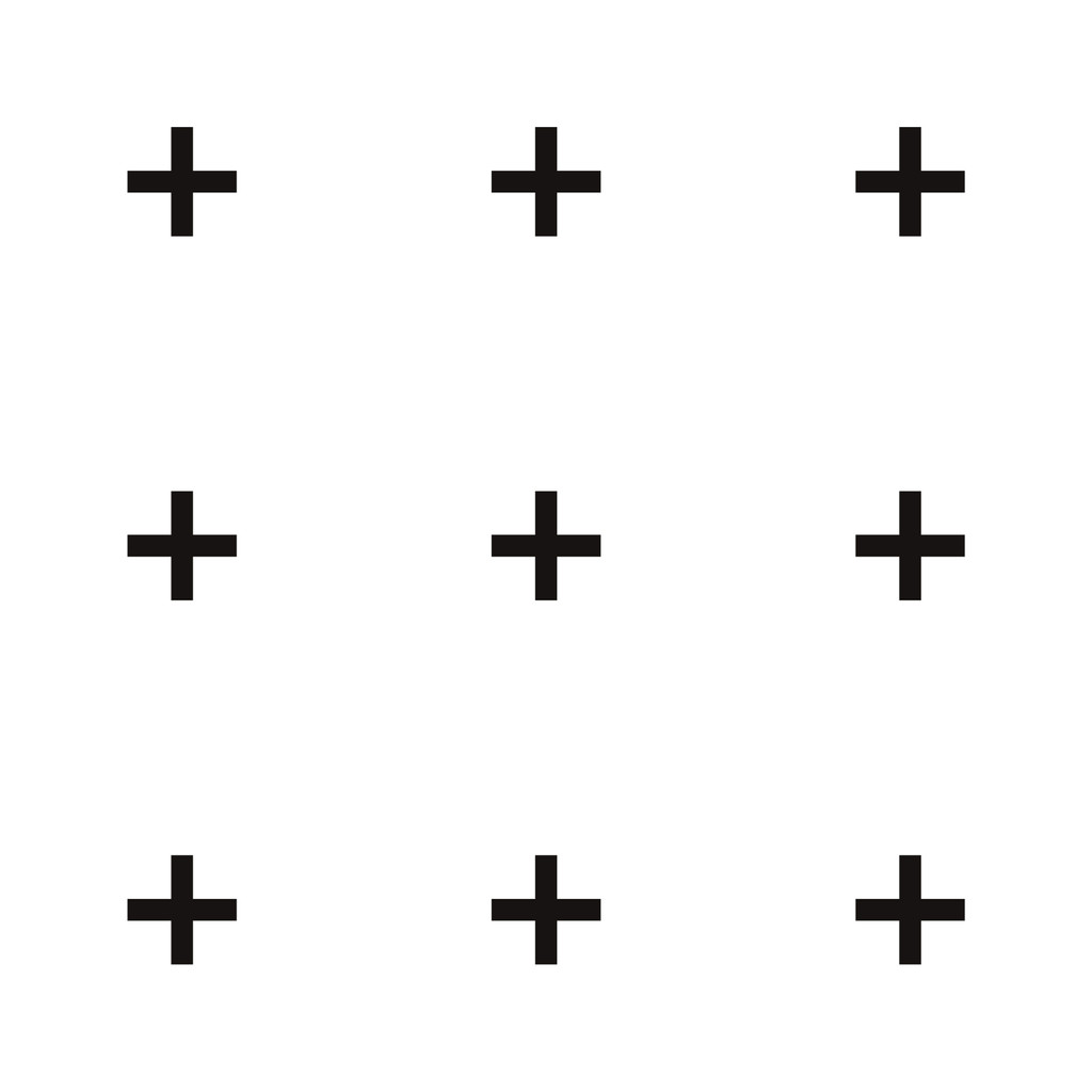 White and black PLUSES wallpaper (version : white and black) - Dekoori image 1