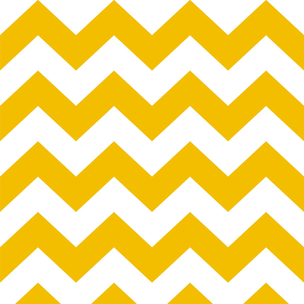 White and mustard 23 cm chevron wallpaper - Dekoori image 1
