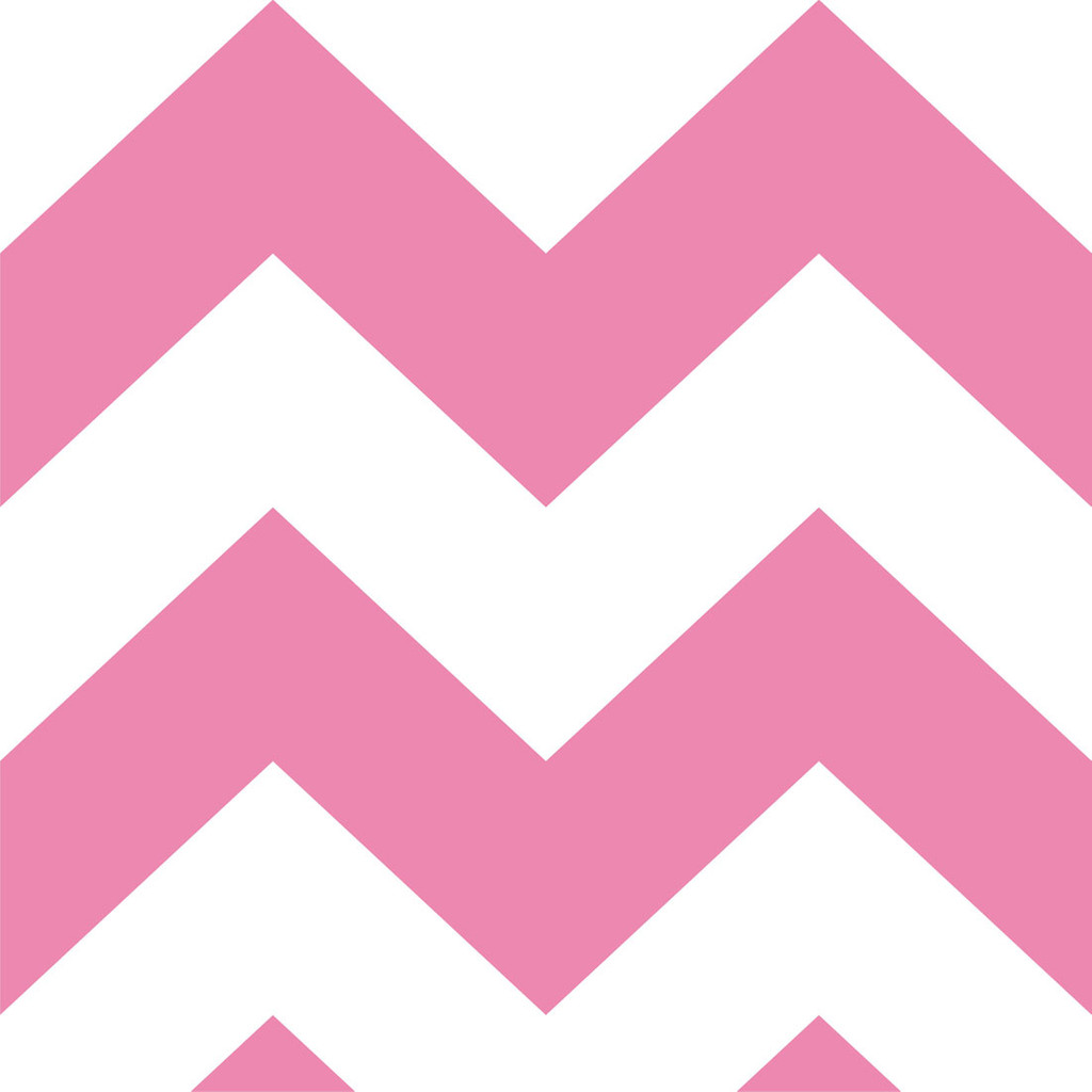 White and pink chevron wallpaper - Dekoori image 1