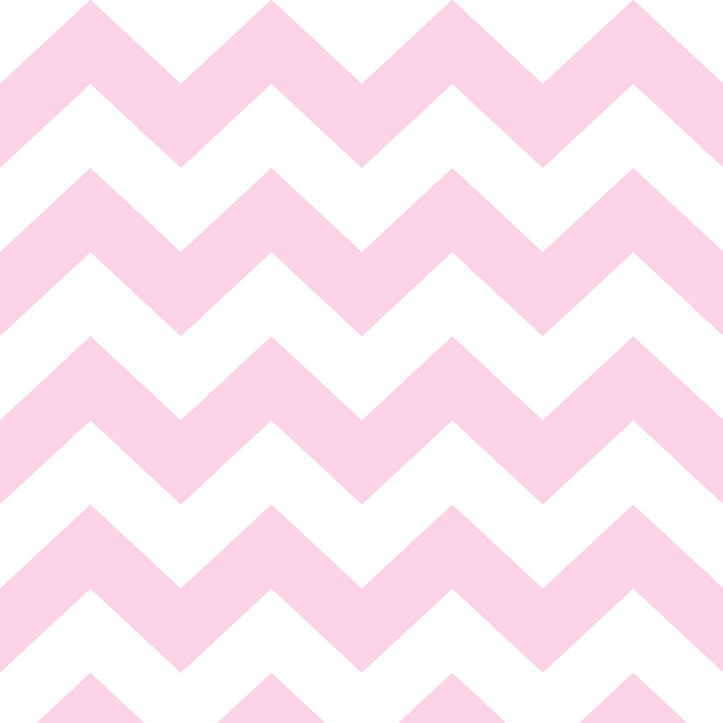 White and light pink mini chevron wallpaper - Dekoori image 1
