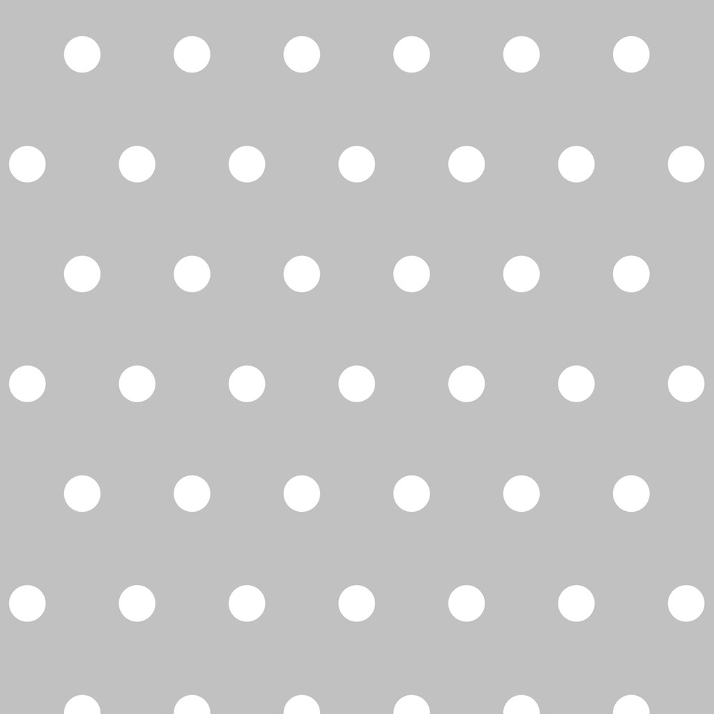 Grey and white 5 cm dots wallpaper - Dekoori image 1