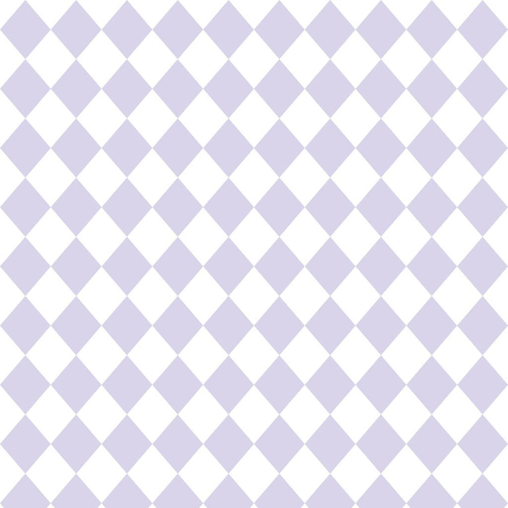 White and light purple mini harlequin wallpaper - Dekoori image 1