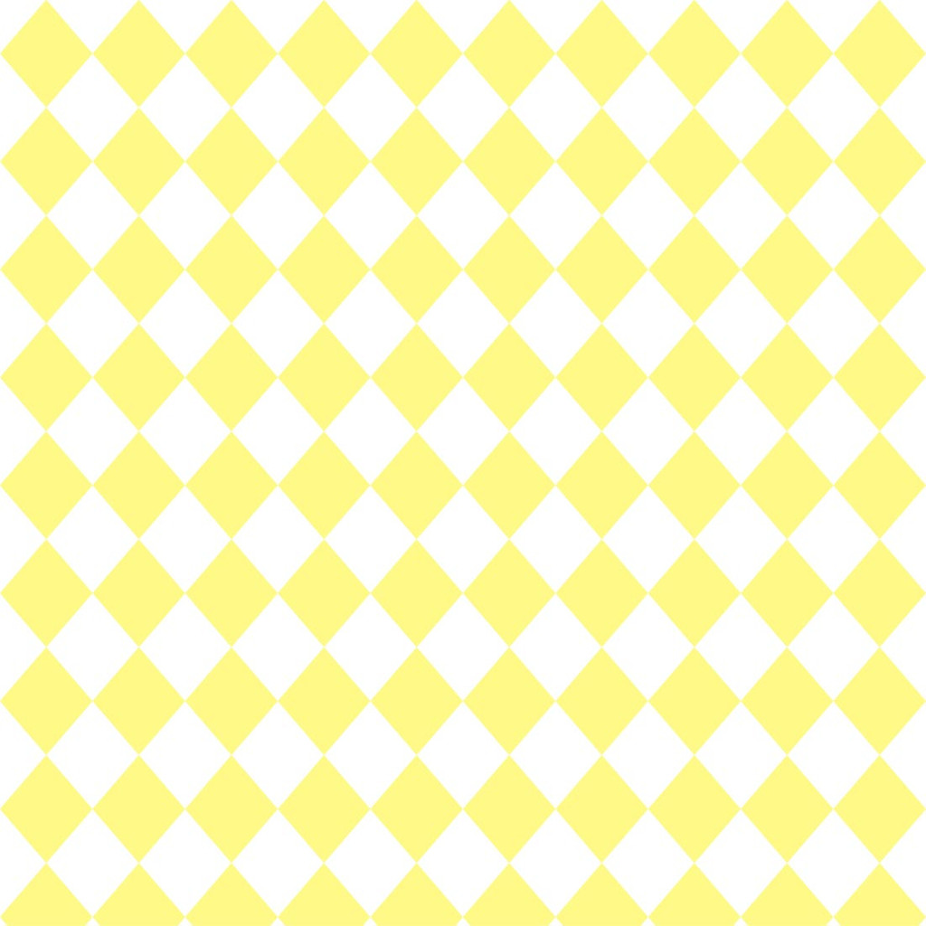 White and yellow mini harlequin wallpaper - Dekoori image 1