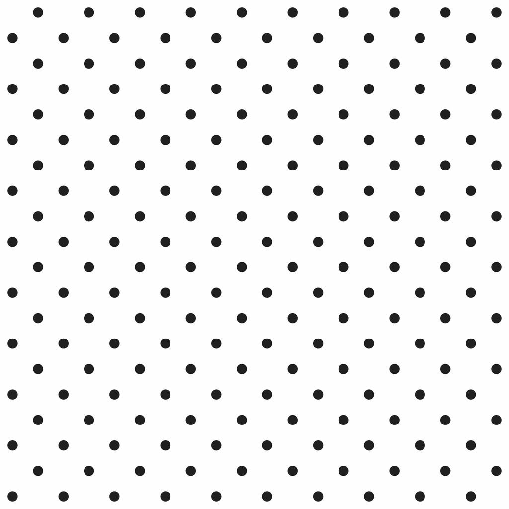 White wallpaper with black mini pin-up 2 cm dots, polka dots - Dekoori image 1