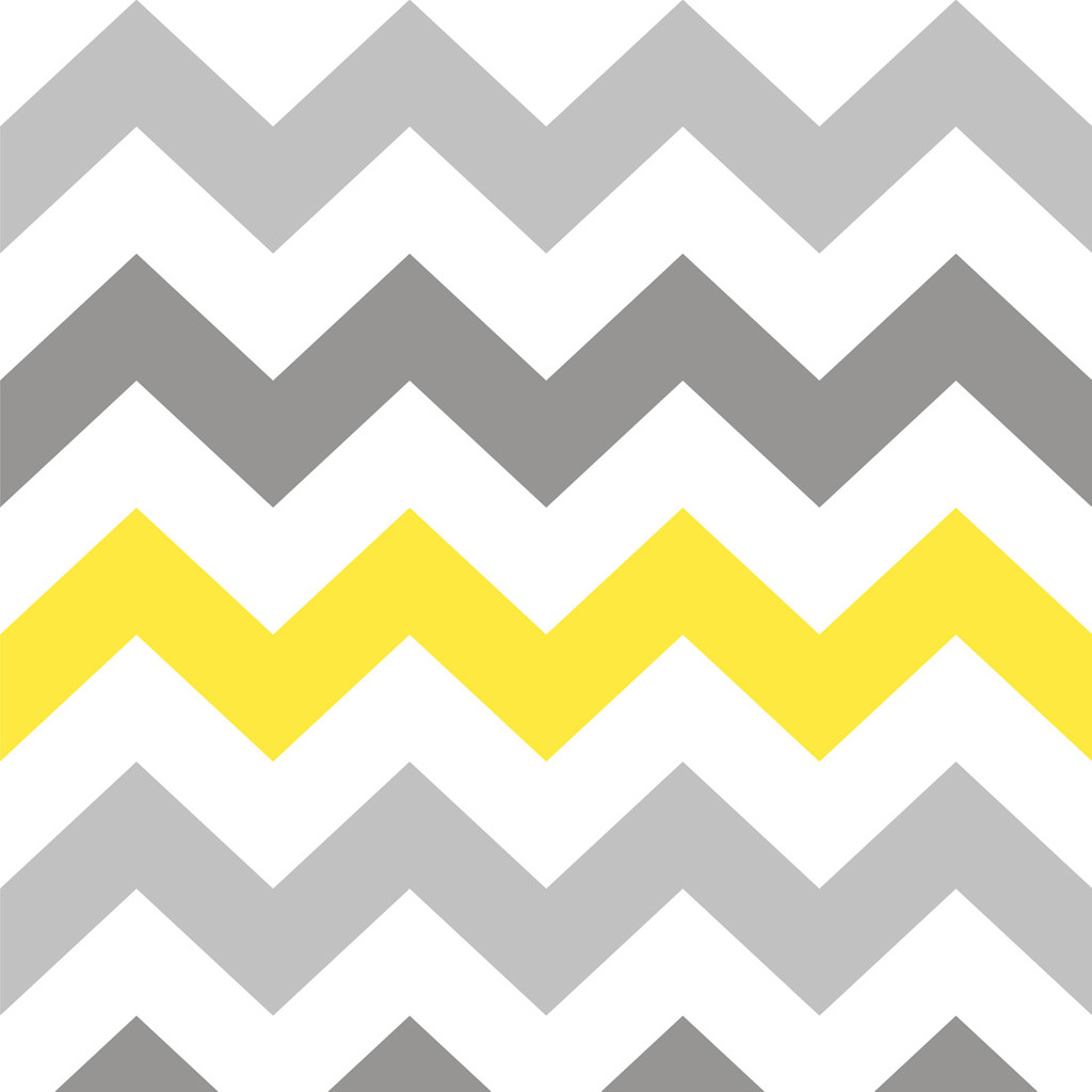 Scandinavian wallpaper with white, grey and yellow 23 cm chevrons (trendy and decorative) - Dekoori image 1