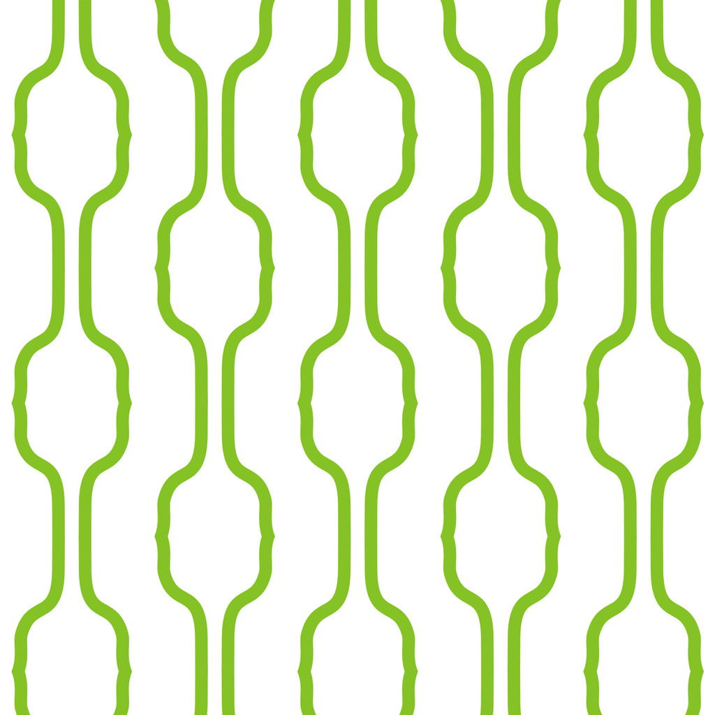 White and green vertical decorative patterns wallpaper - Dekoori image 1