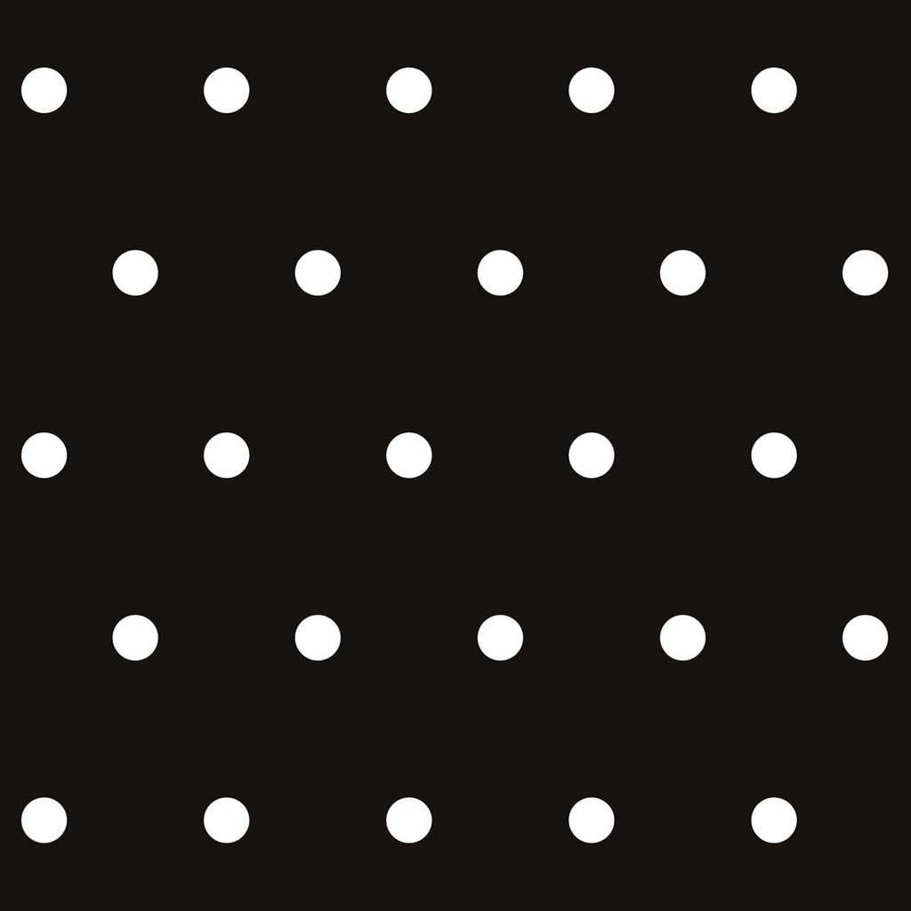 Black and white 5 cm dots wallpaper - Dekoori image 1