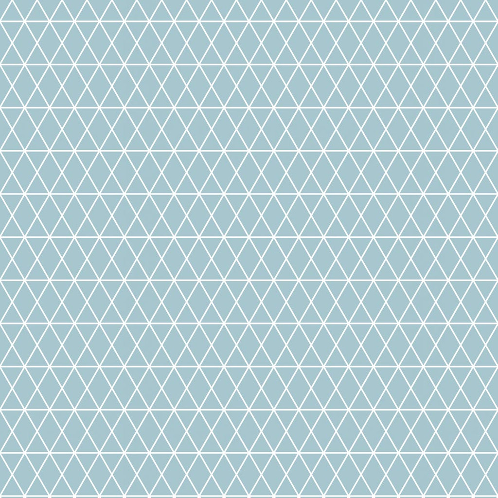 Geometrical patterned wallpaper:blue and white netting, lines, triangles and diamonds - Dekoori image 1