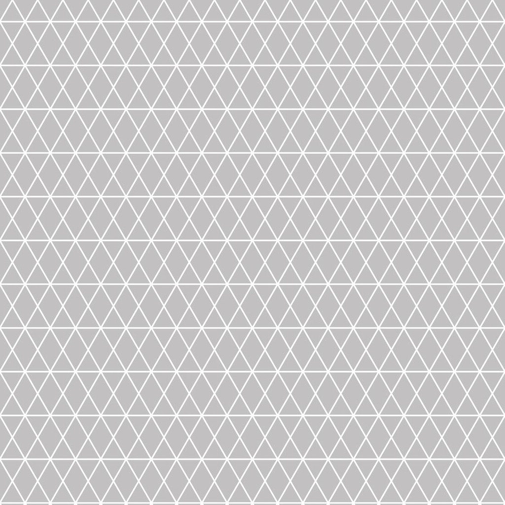 Geometrical grey and white netting/striped wallpaper with triangles and diamonds - Dekoori image 1