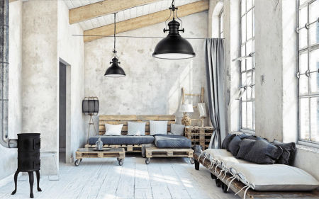 Black loft industrial retro pendant light with metal dome shade - ELIGIO