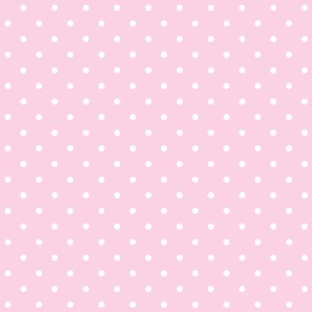 Pink and white mini 2 cm dots wallpaper