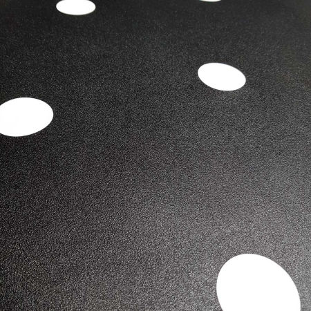 Black and white 5 cm dots wallpaper