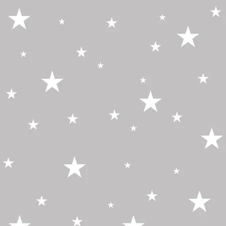 White and grey starry decorative wallpaper (white stars/constellation  pattern on grey background)
