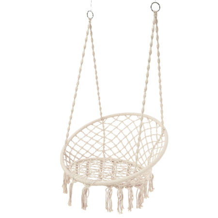 Round NEST swing braided with string in BOHO style
