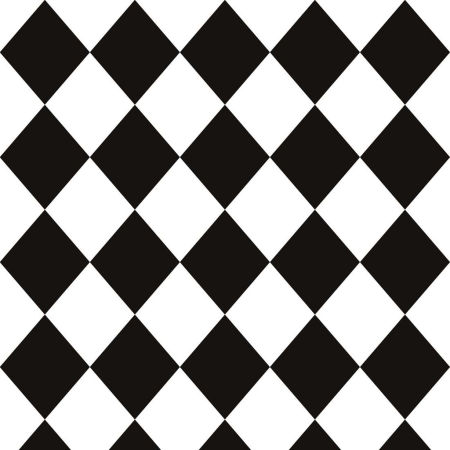 White and black harlequin wallpaper