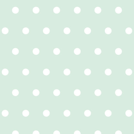 Mint and white 5 cm dots wallpaper