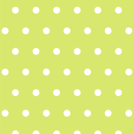 Green lime and white 5 cm dots wallpaper
