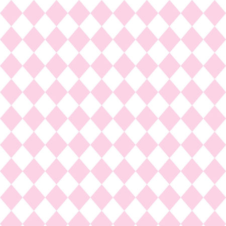 White and light pink mini harlequin wallpaper