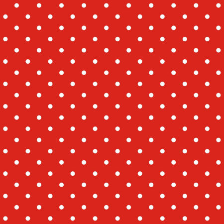 Red and mini white 2 cm dots wallpaper