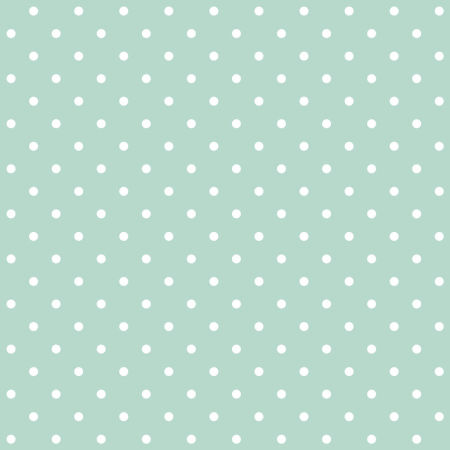 Mint and mini white 2 cm dots wallpaper