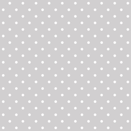 Grey and white mini 2 cm dots wallpaper