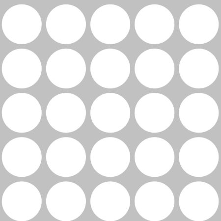 Grey and white big 18 cm dots wallpaper
