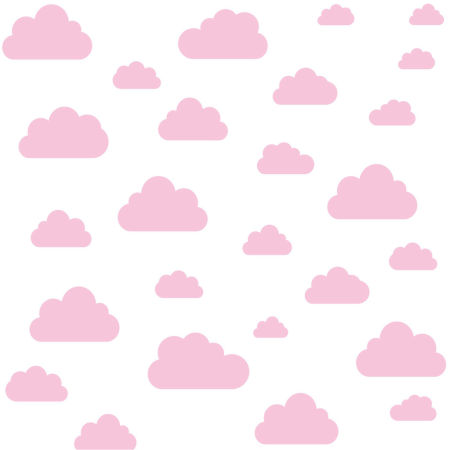 Pink clouds on white background (clouds: 7,5-24 cm) wallpaper