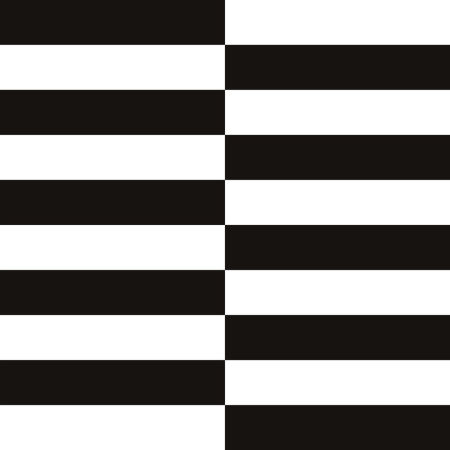 Black and white horizontal striped chessboard wallpaper 10 cm
