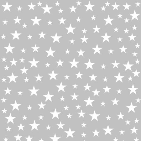 Grey wallpaper with white 4-6-8 cm stars
